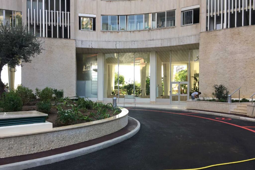 hall immeuble après rénovation monaco